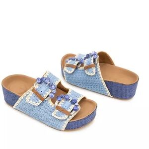 Gentle Souls
Women's Kendall Buckled Platform Sandals